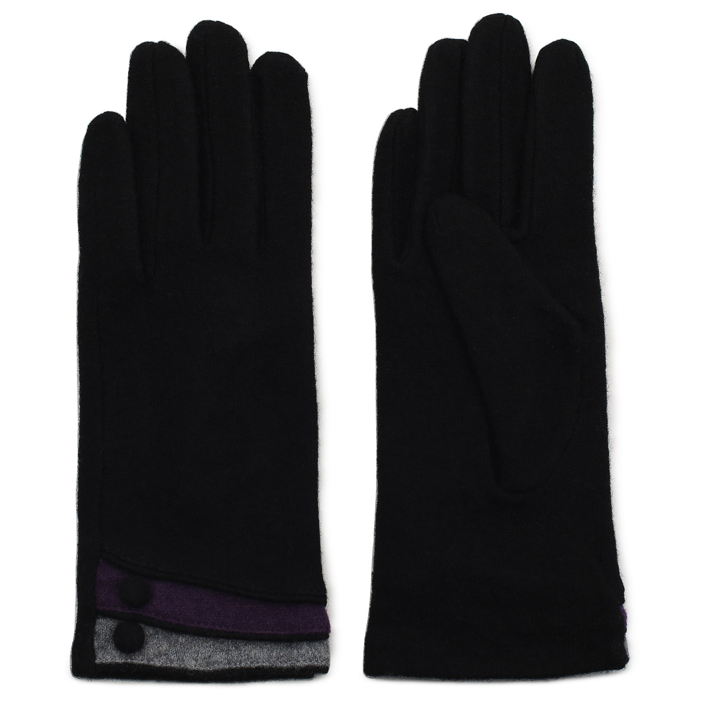 Перчатки короткие с пуговицами Russian Look 