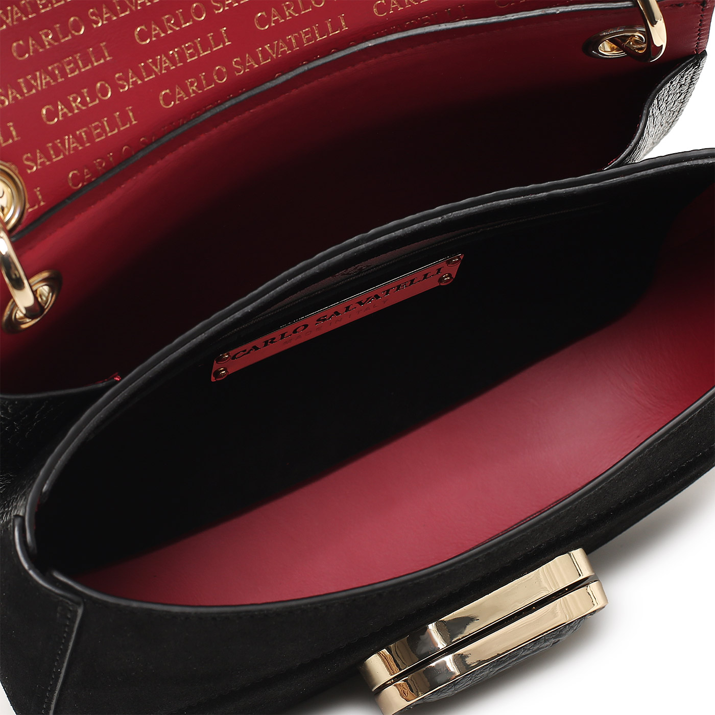 Кожаная сумка Carlo Salvatelli Madeleine camoscio