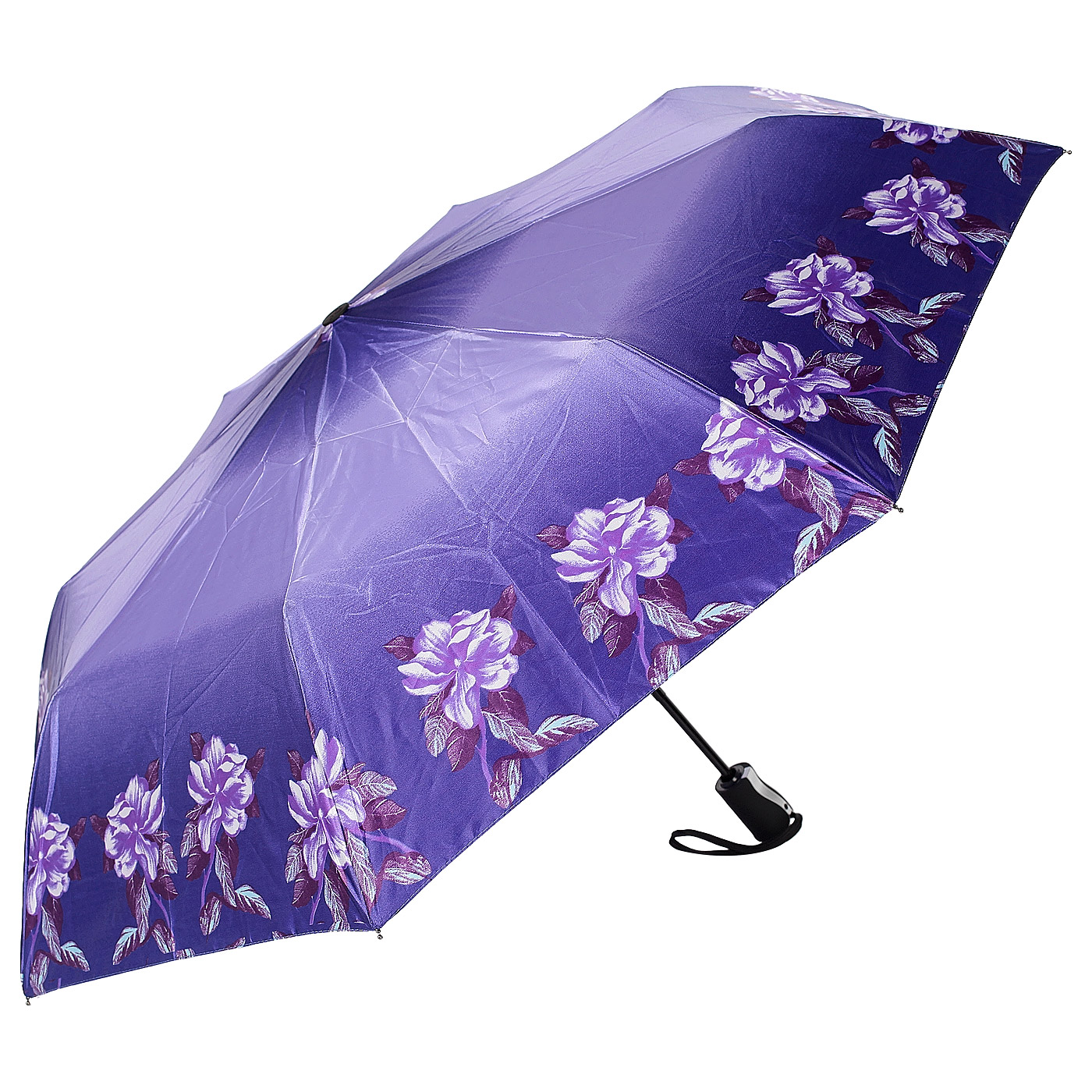 Raindrops Автоматический зонт с цветочной окантовкой
