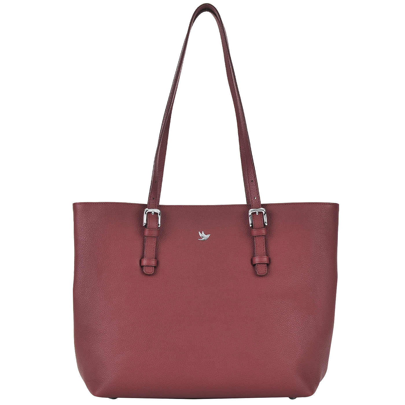 Aurelli Кожаная женская сумка цвета бордо