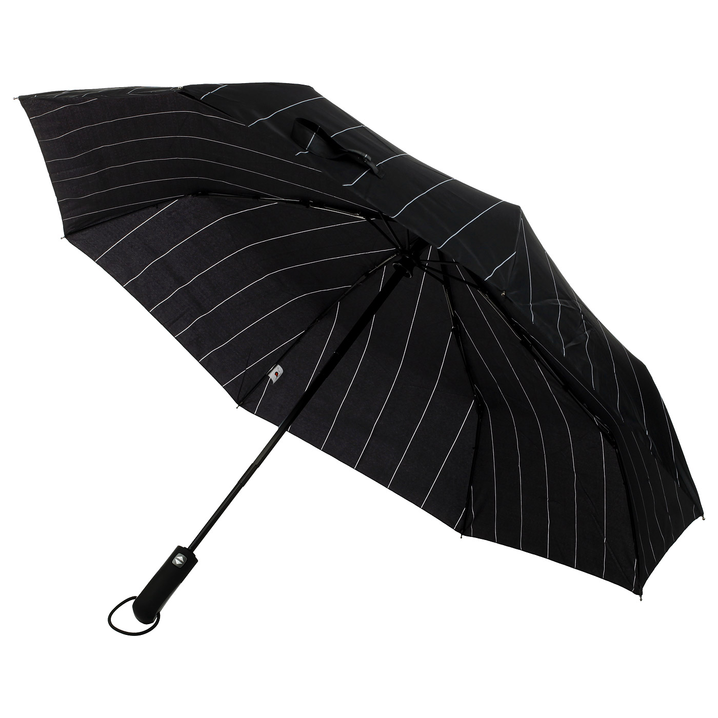 Черный зонт в полоску Raindrops 