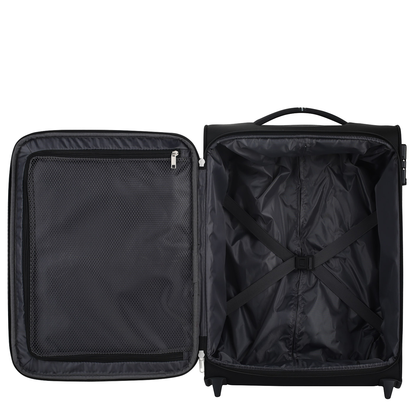 Чемодан для ручной клади тканевый с кодовым замком American Tourister Crosstrack