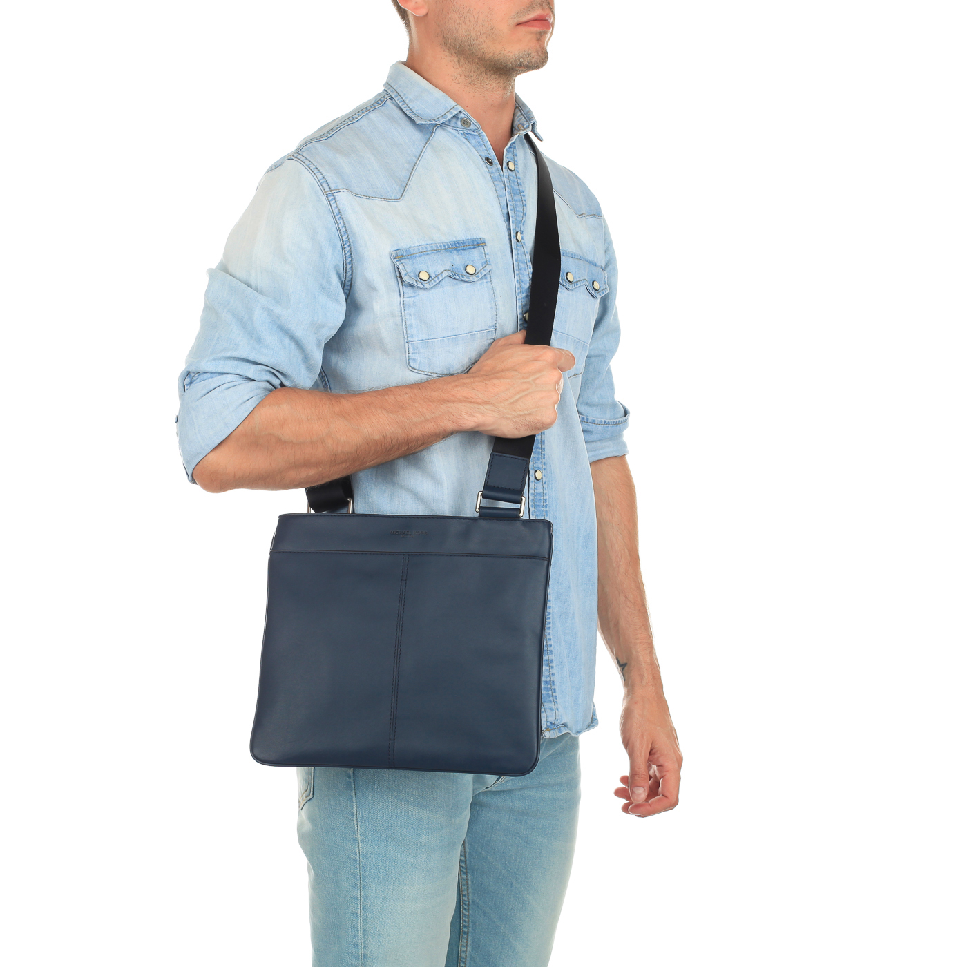 Мужская сумка-планшет из натуральной кожи Michael Kors Men Odin