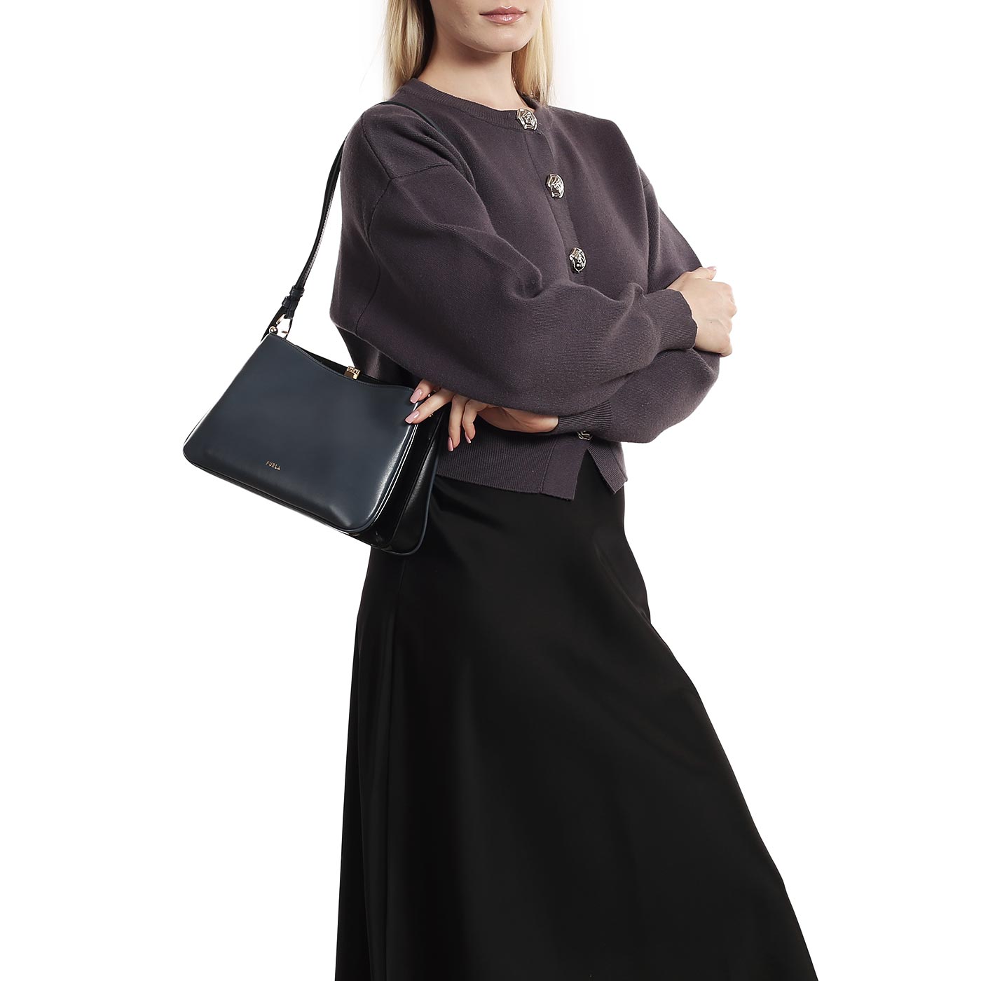 Кожаная сумка Furla Agata