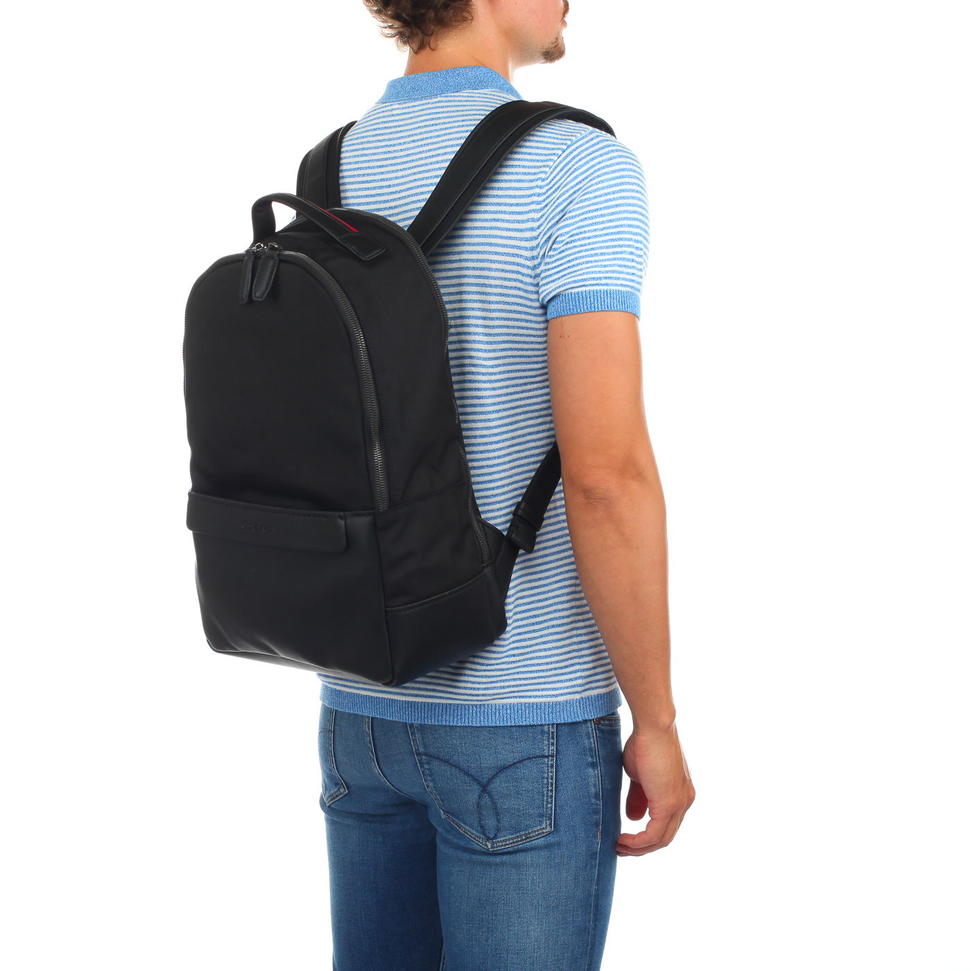 Черный рюкзак с двумя отделами Calvin Klein Jeans Pre Fall