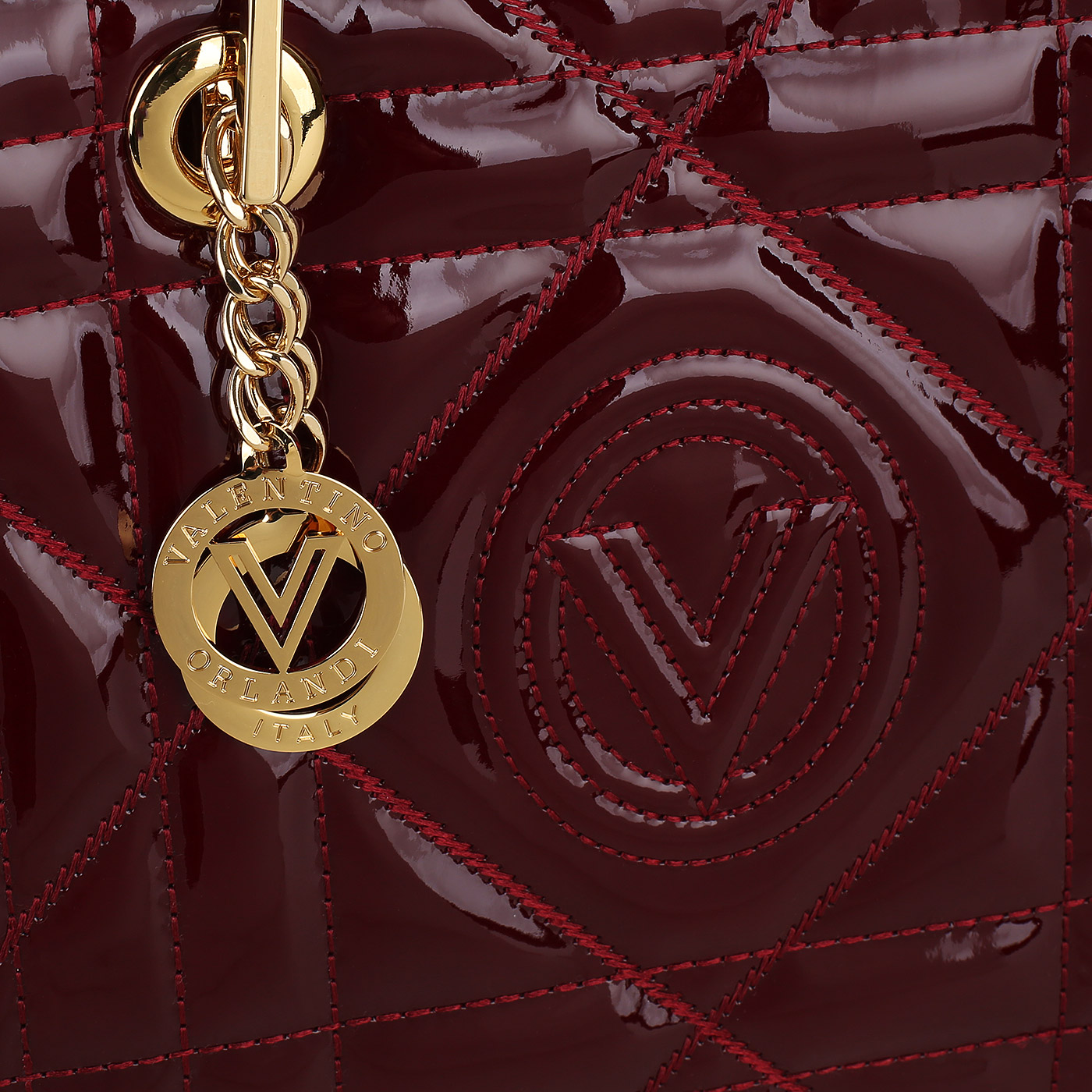 Кожаная сумка Valentino Orlandi Valenty shining