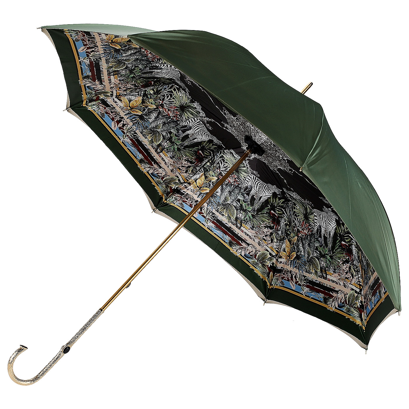 Pasotti Зеленый зонт-трость