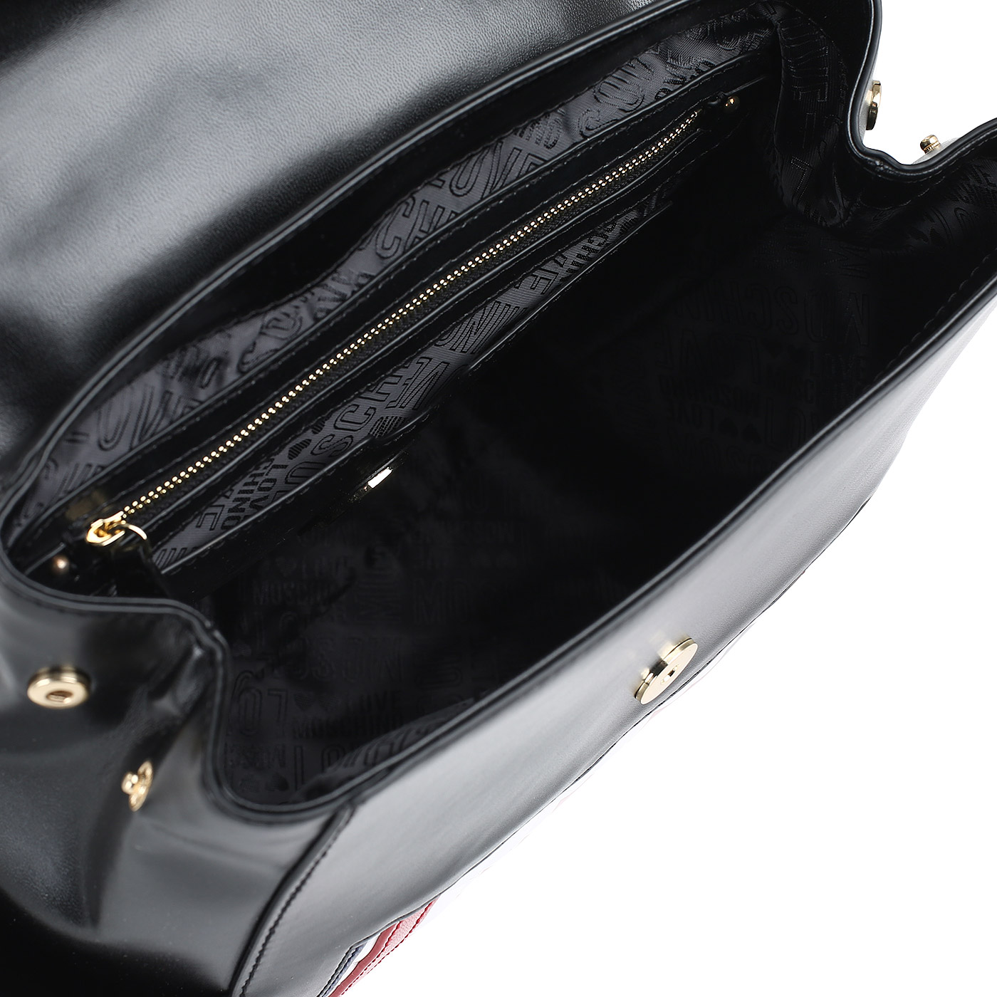 Рюкзак с откидным клапаном Love Moschino Striped Quilted