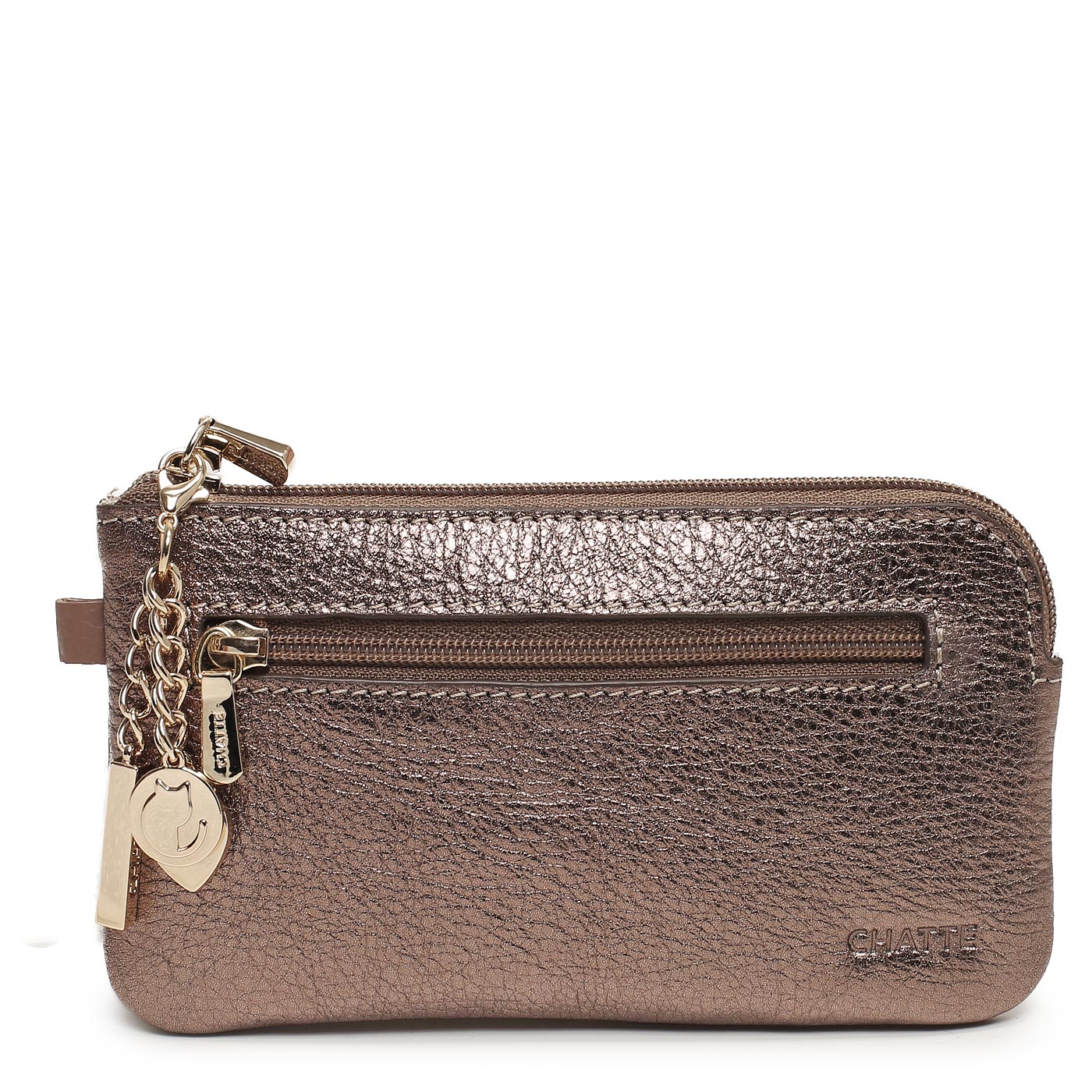 Chatte Женская кожаная ключница на молнии