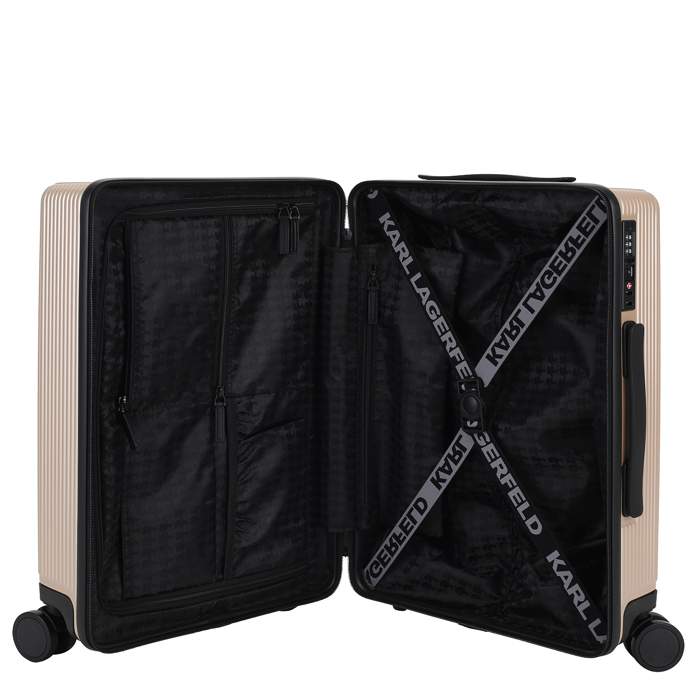 Чемодан маленький S из поликарбоната Karl Lagerfeld Ikonik 2.0