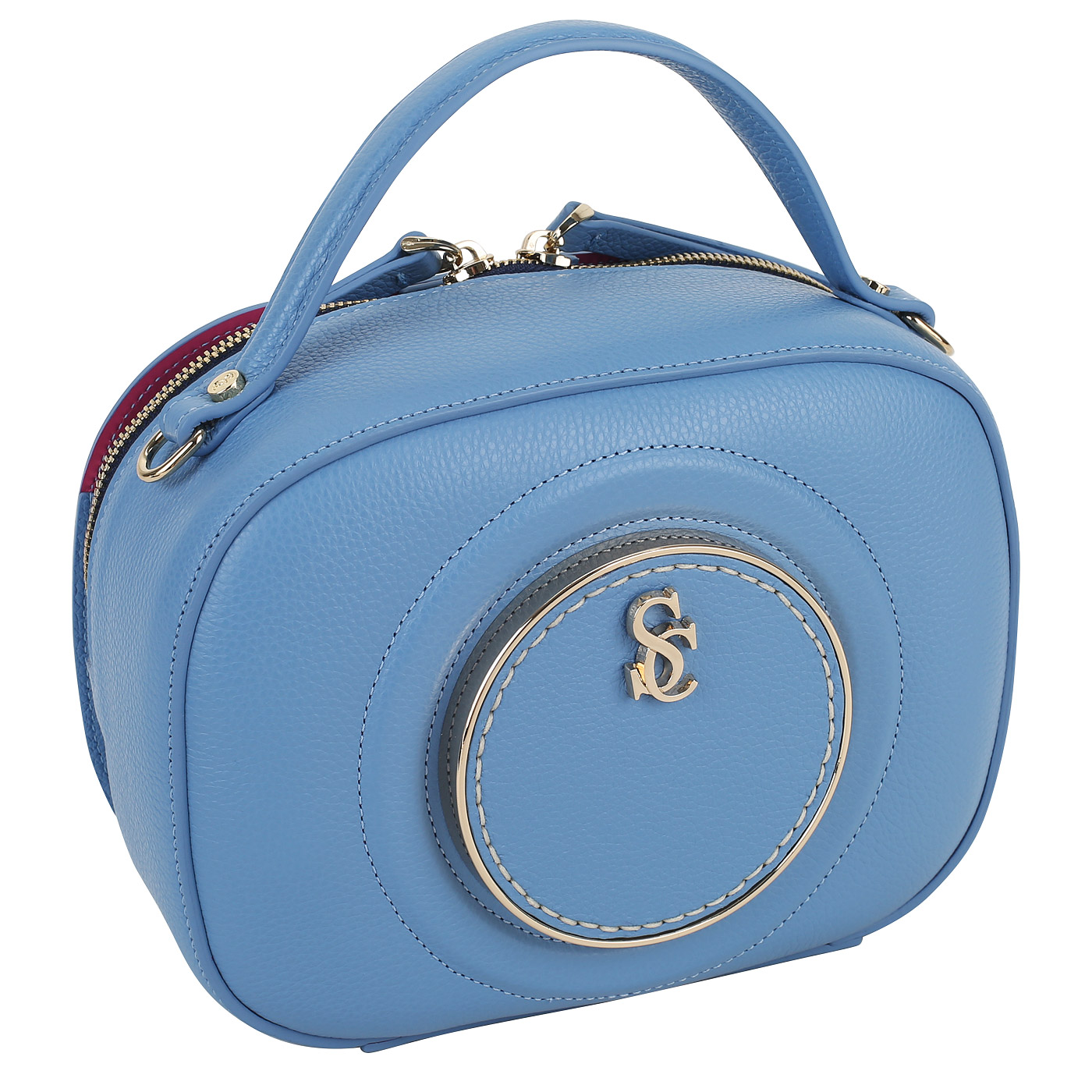 Кожаная сумка с цепочкой Carlo Salvatelli Dora gemma