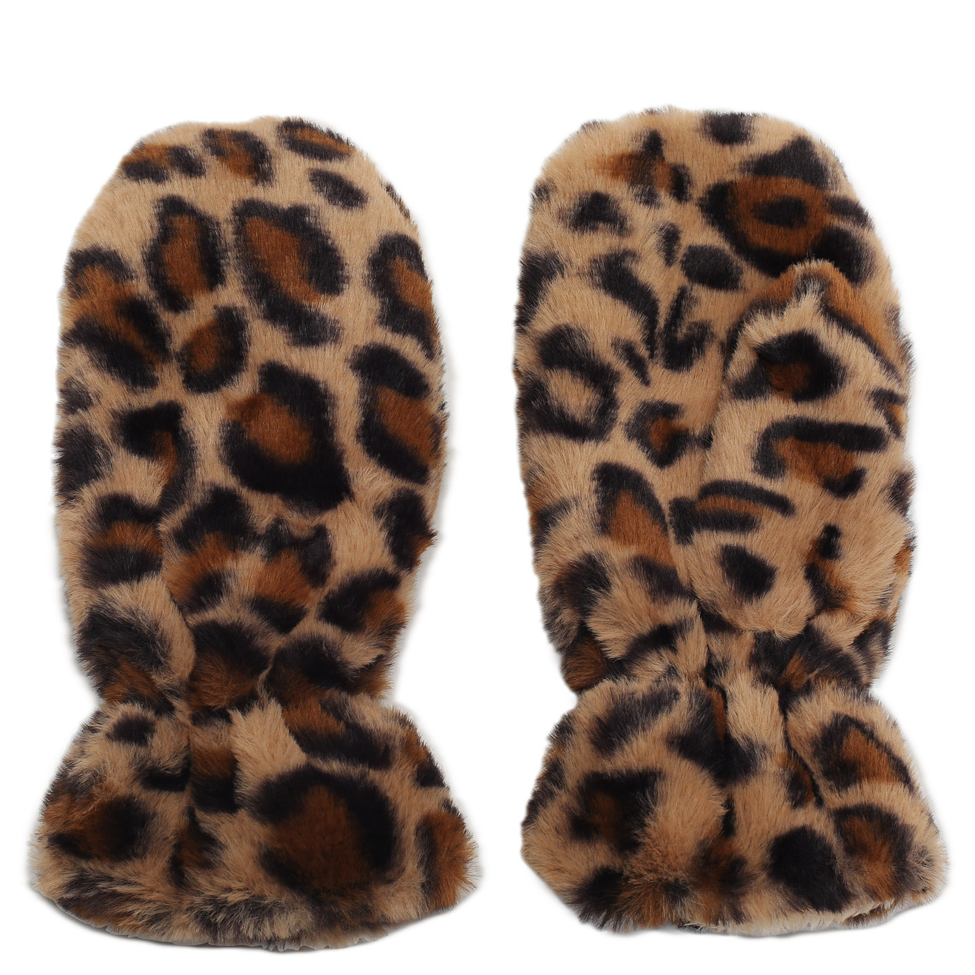 Варежки безразмерные леопардовые Russian Look 